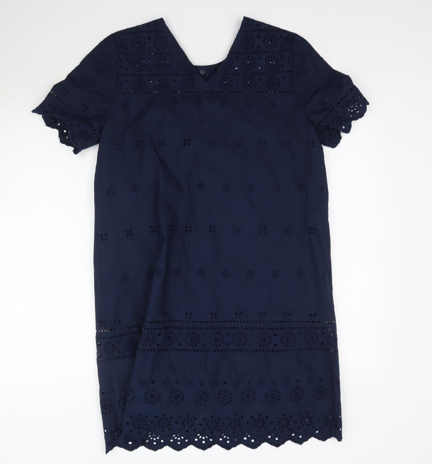 Marks and Spencer Womens Blue   Mini  Size 12  - Lace style detail