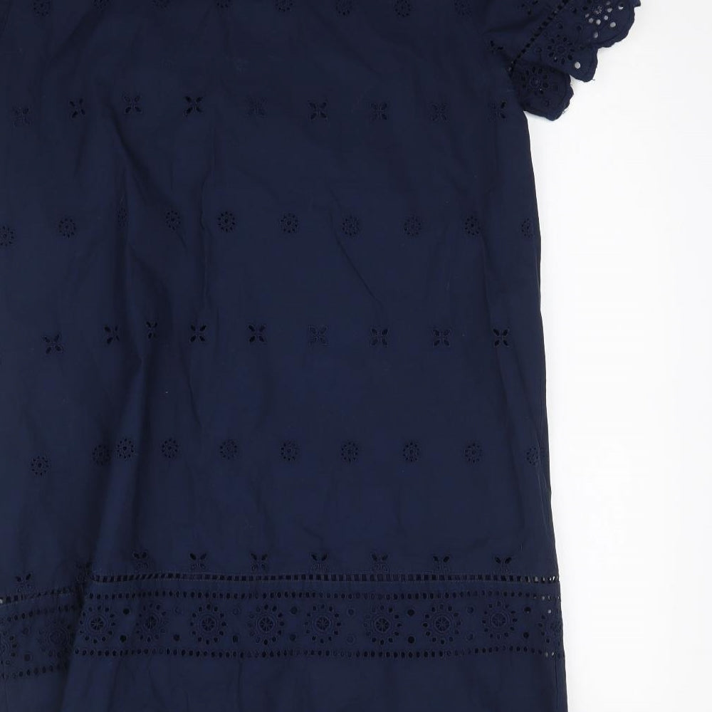 Marks and Spencer Womens Blue   Mini  Size 12  - Lace style detail