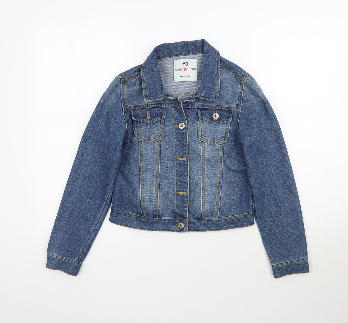 YD Girls Blue  Denim Jacket  Size 11-12 Years