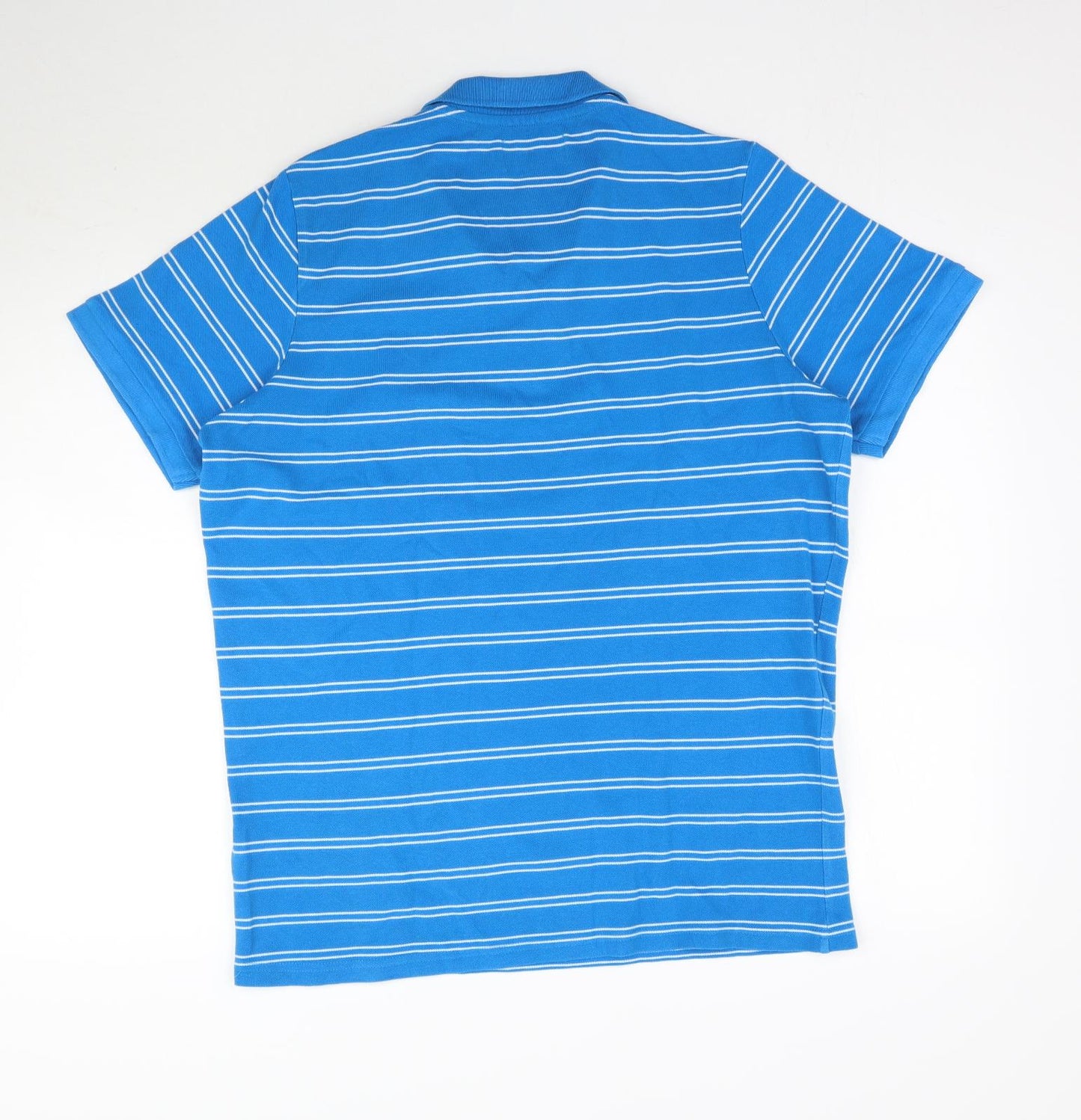 Kangol Mens Blue Striped   Polo Size XL