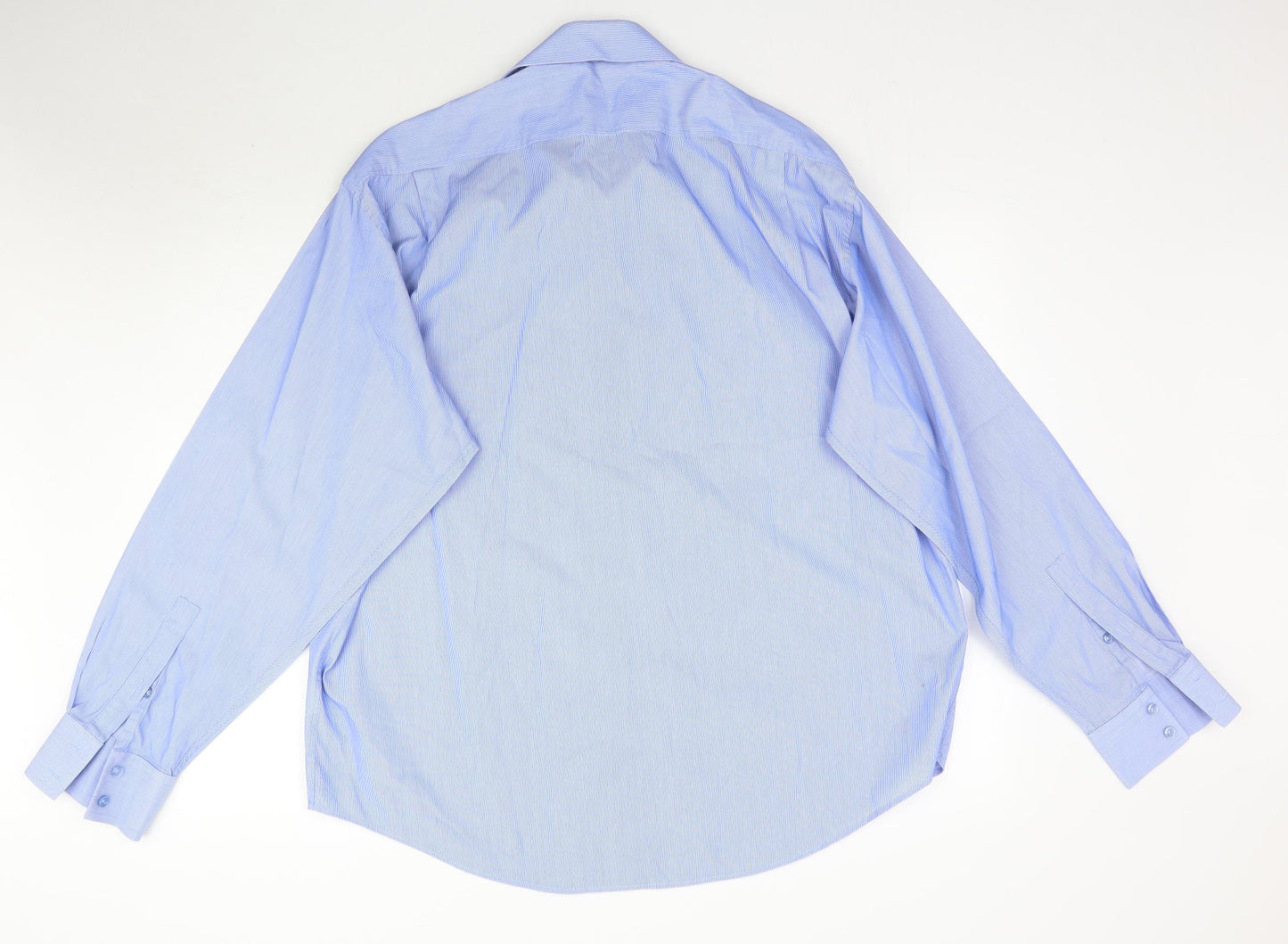 Ungaro Mens Blue    Dress Shirt Size 17.5