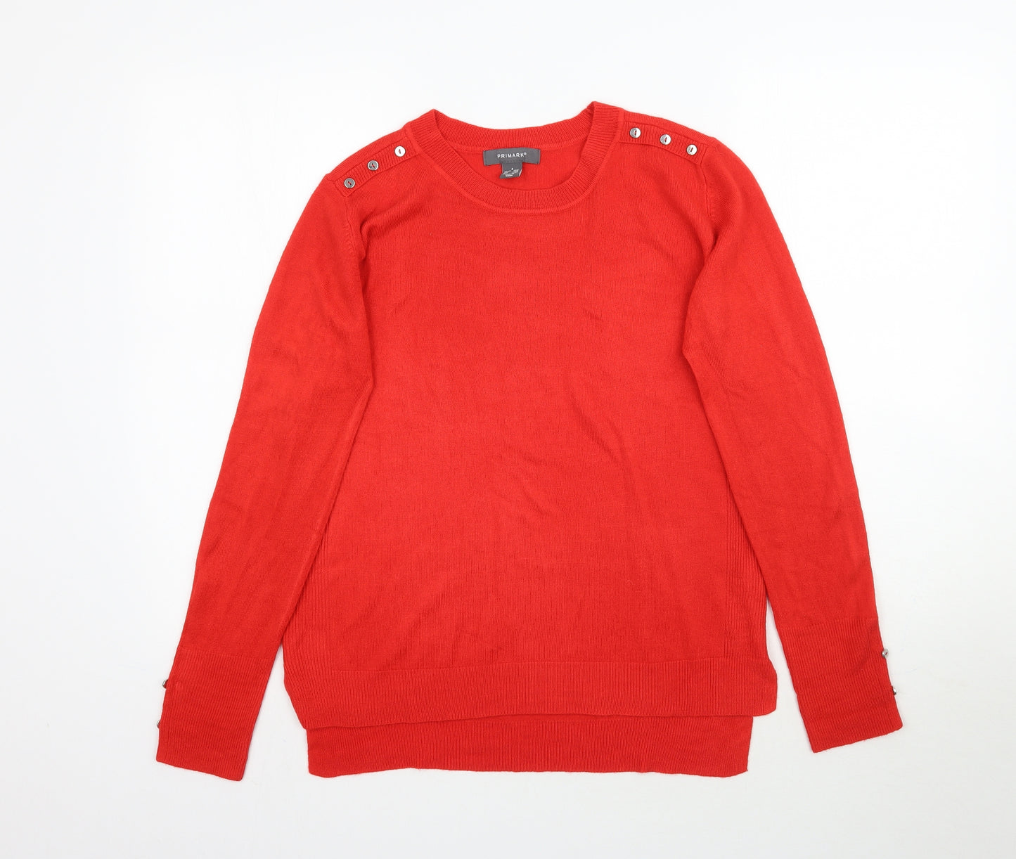 Primark Womens Red  Knit Pullover Jumper Size S