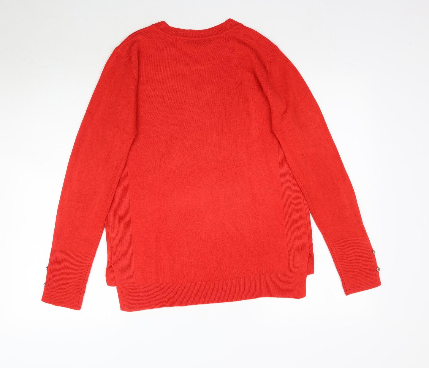 Primark Womens Red  Knit Pullover Jumper Size S