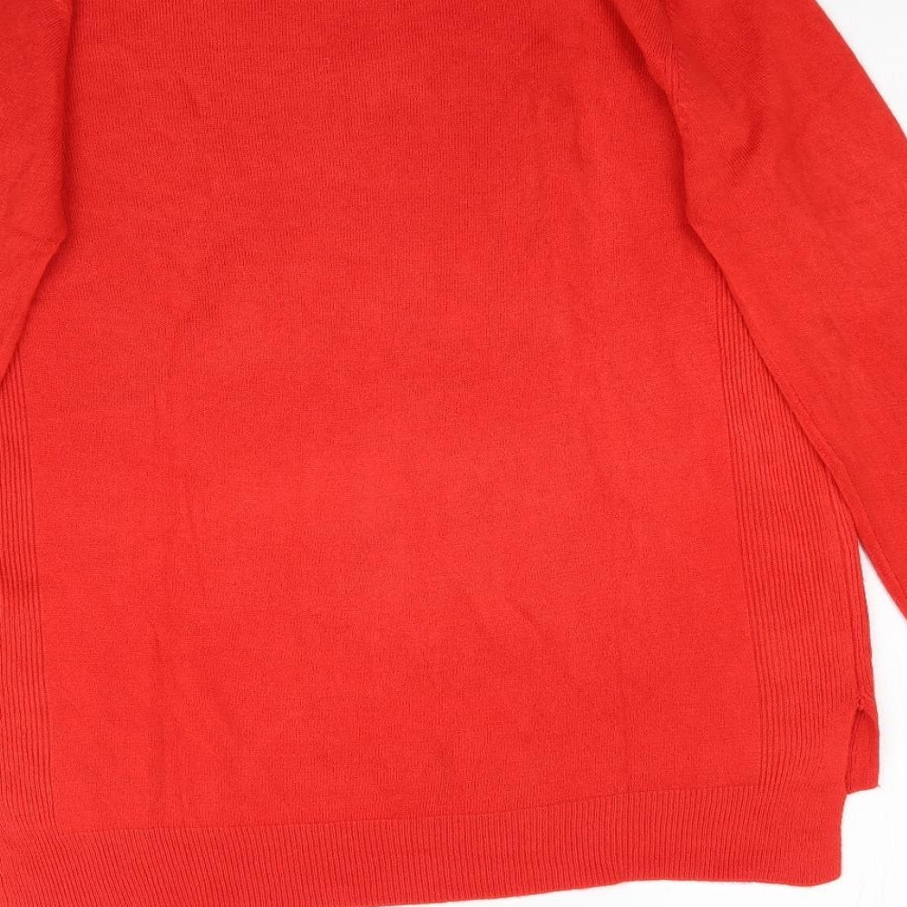 Primark Womens Red  Knit Pullover Jumper Size S