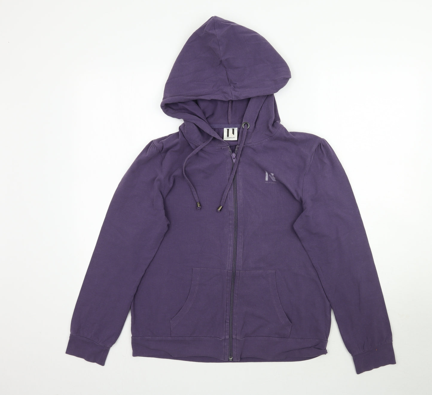 Kelly Holmes Womens Purple   Full Zip Hoodie Size 14