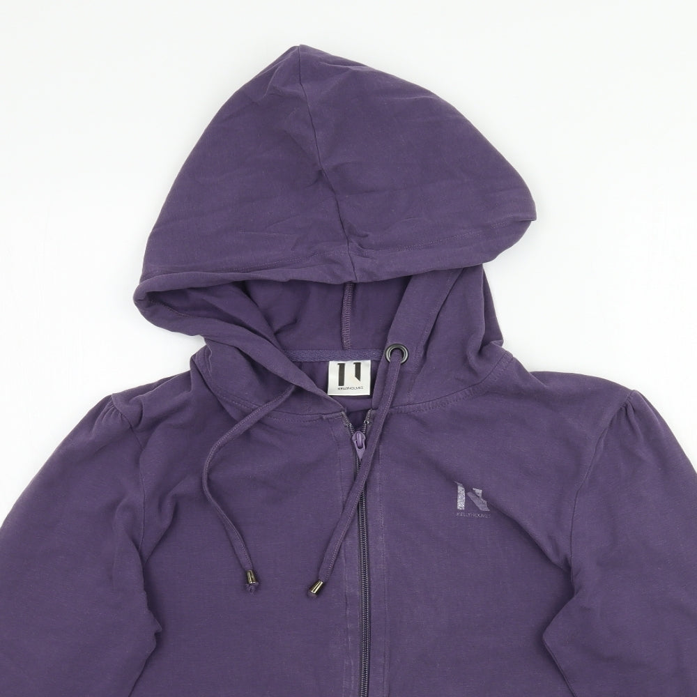 Kelly Holmes Womens Purple   Full Zip Hoodie Size 14