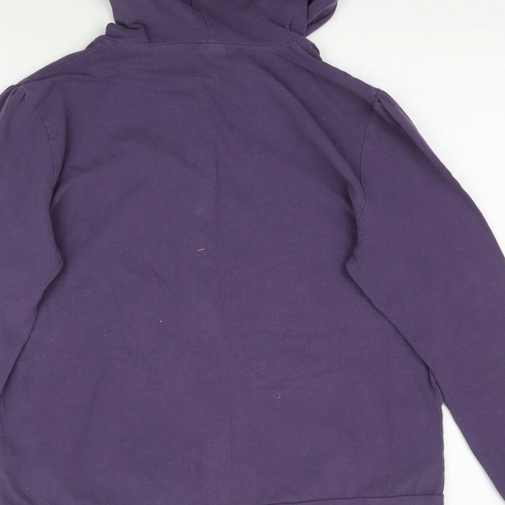 Kelly Holmes Womens Purple   Full Zip Hoodie Size 14