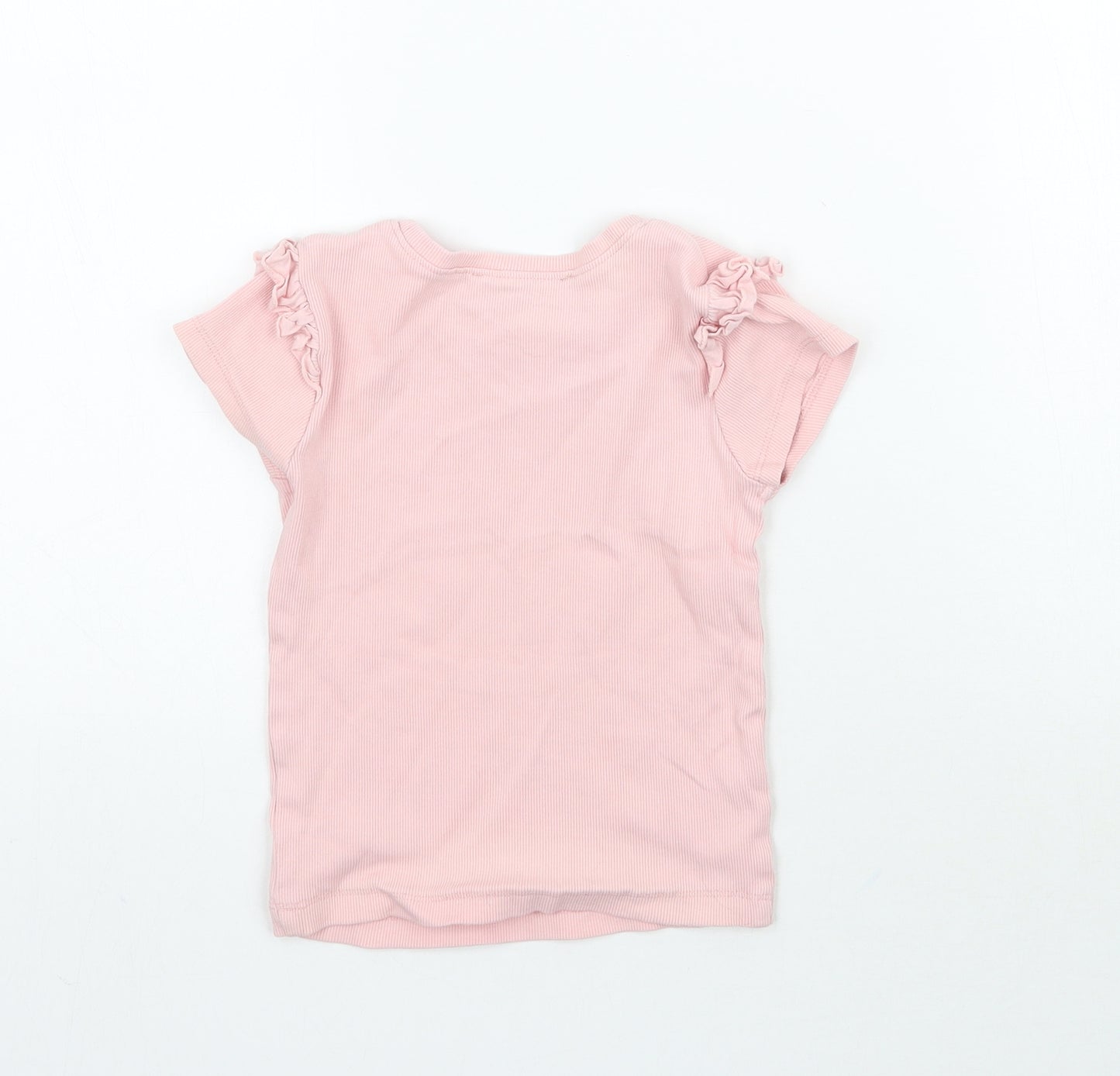 George Girls Pink   Basic T-Shirt Size 4-5 Years
