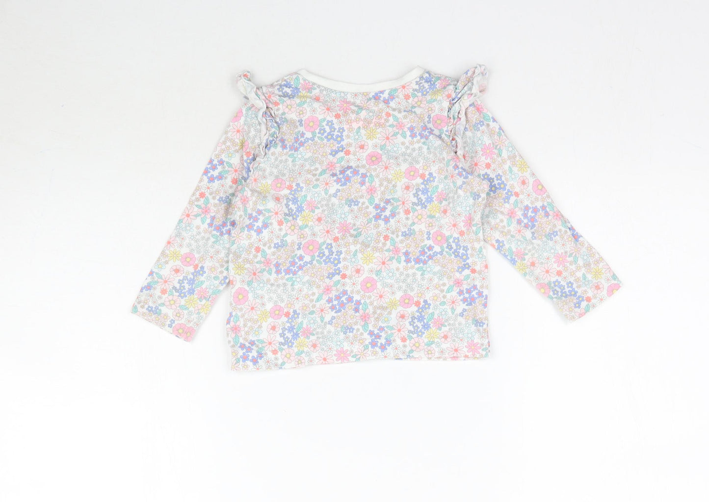Matalan Girls Multicoloured Floral  Basic T-Shirt Size 12-18 Months