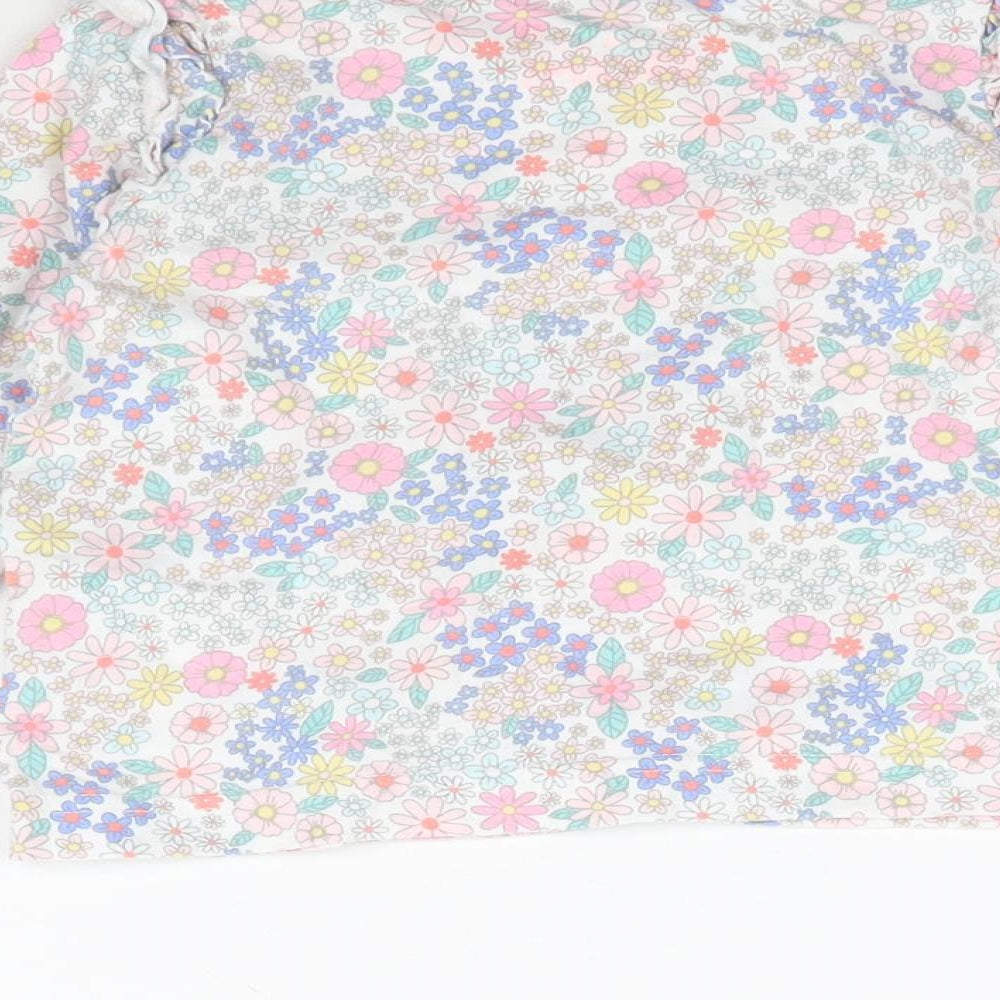 Matalan Girls Multicoloured Floral  Basic T-Shirt Size 12-18 Months