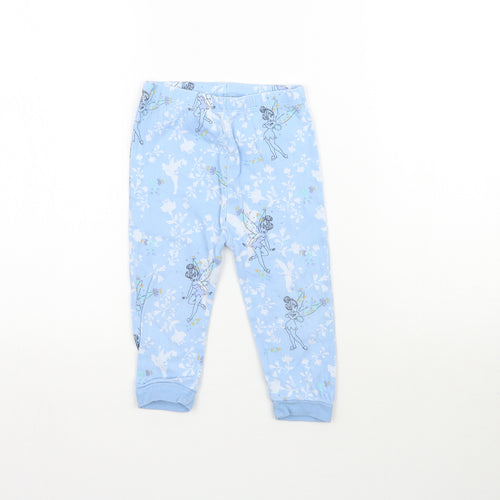 George Girls Blue Solid   Pyjama Pants Size 18-24 Months  - Tinkerbell