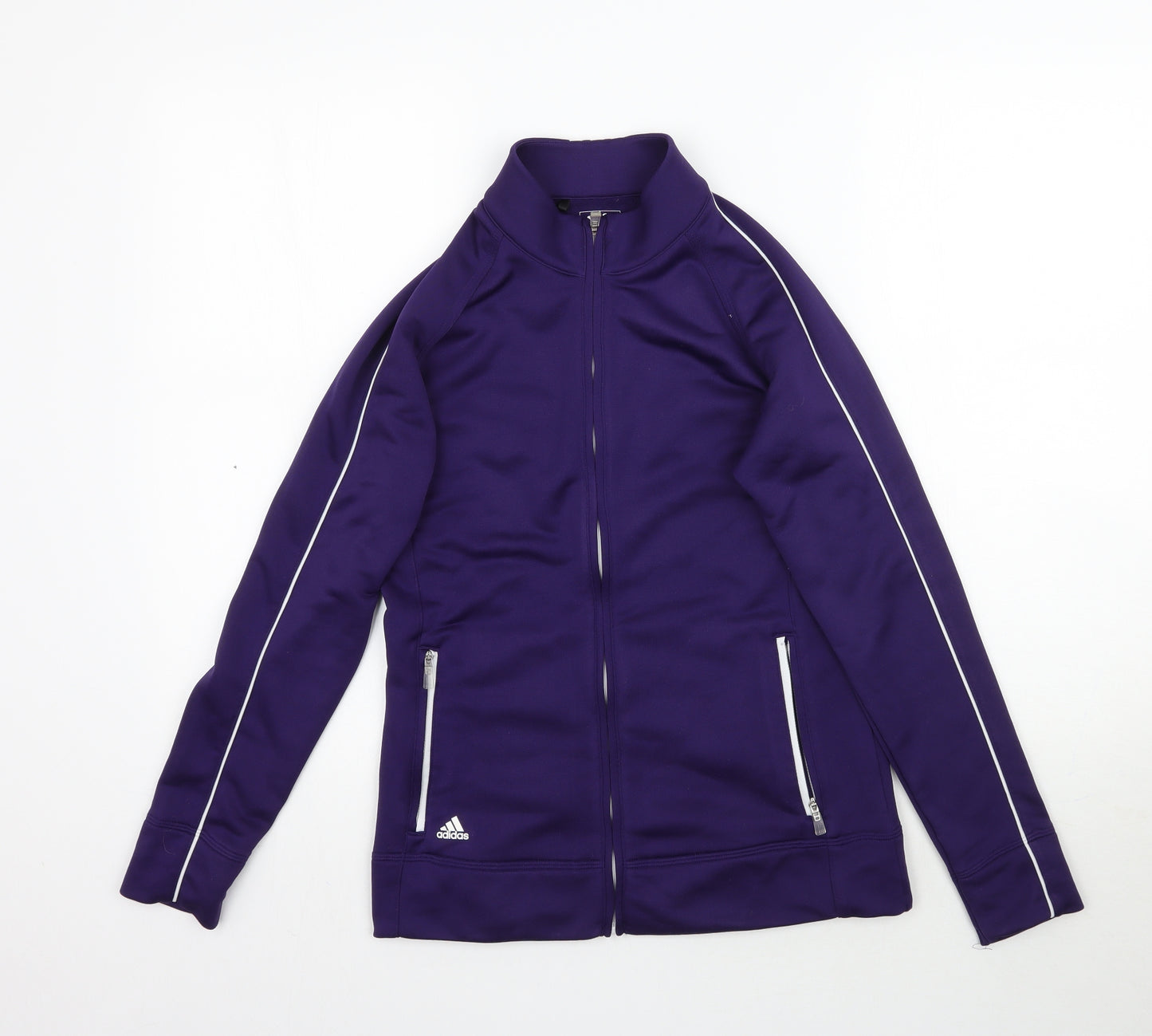 adidas Womens Purple   Full Zip Sweatshirt Size S