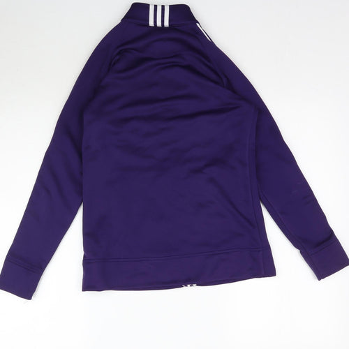 adidas Womens Purple   Full Zip Sweatshirt Size S