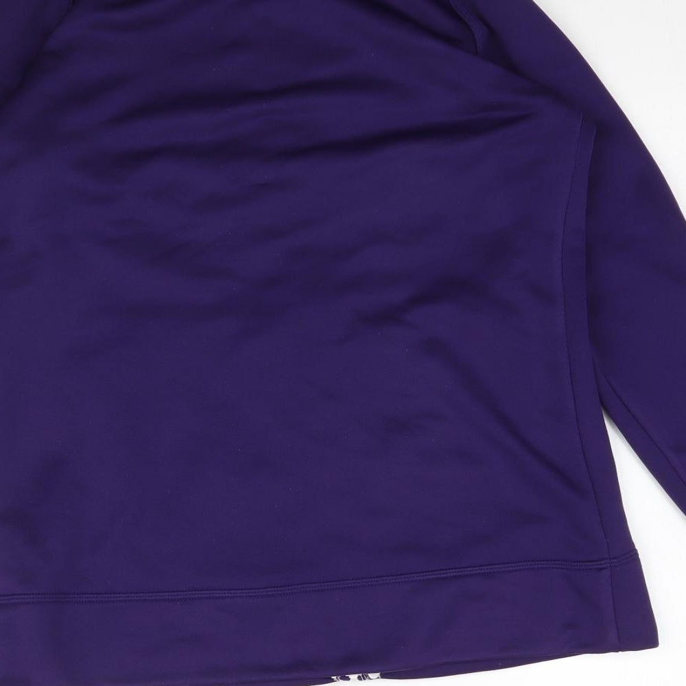 adidas Womens Purple   Full Zip Sweatshirt Size S