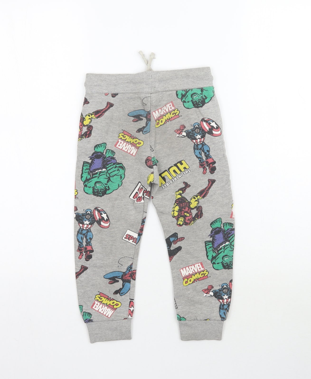 Marvel Boys Grey   Jogger Trousers Size 3-4 Years