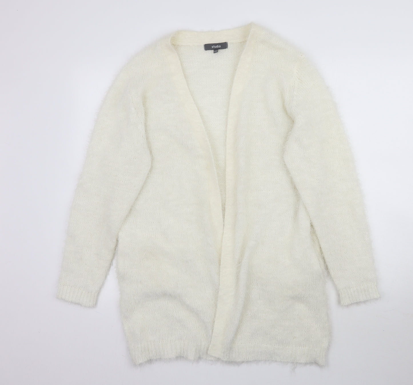 Studio Womens Ivory  Knit Cardigan Jumper Size 12