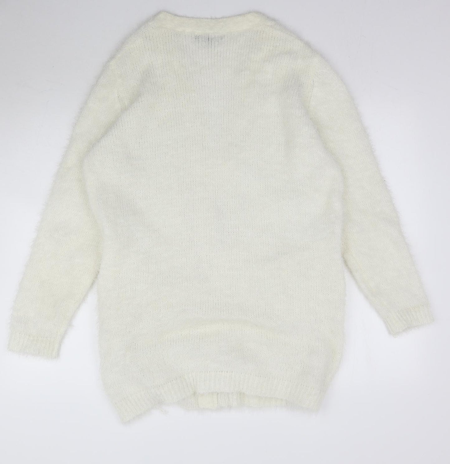 Studio Womens Ivory  Knit Cardigan Jumper Size 12
