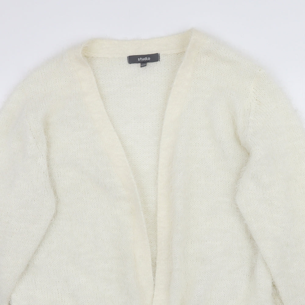 Studio Womens Ivory  Knit Cardigan Jumper Size 12