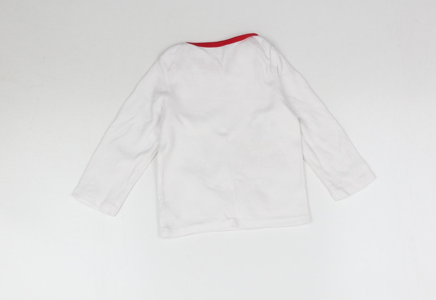 Nutmeg Baby White   Basic T-Shirt Size 18-24 Months  - My Magical Christmas