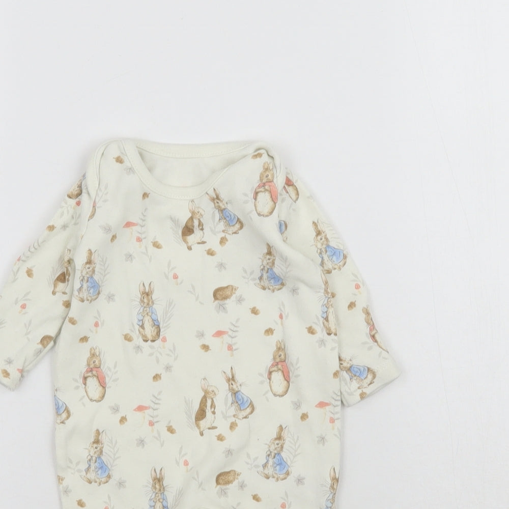 Peter Rabbit Baby Beige   Babygrow One-Piece Size Newborn