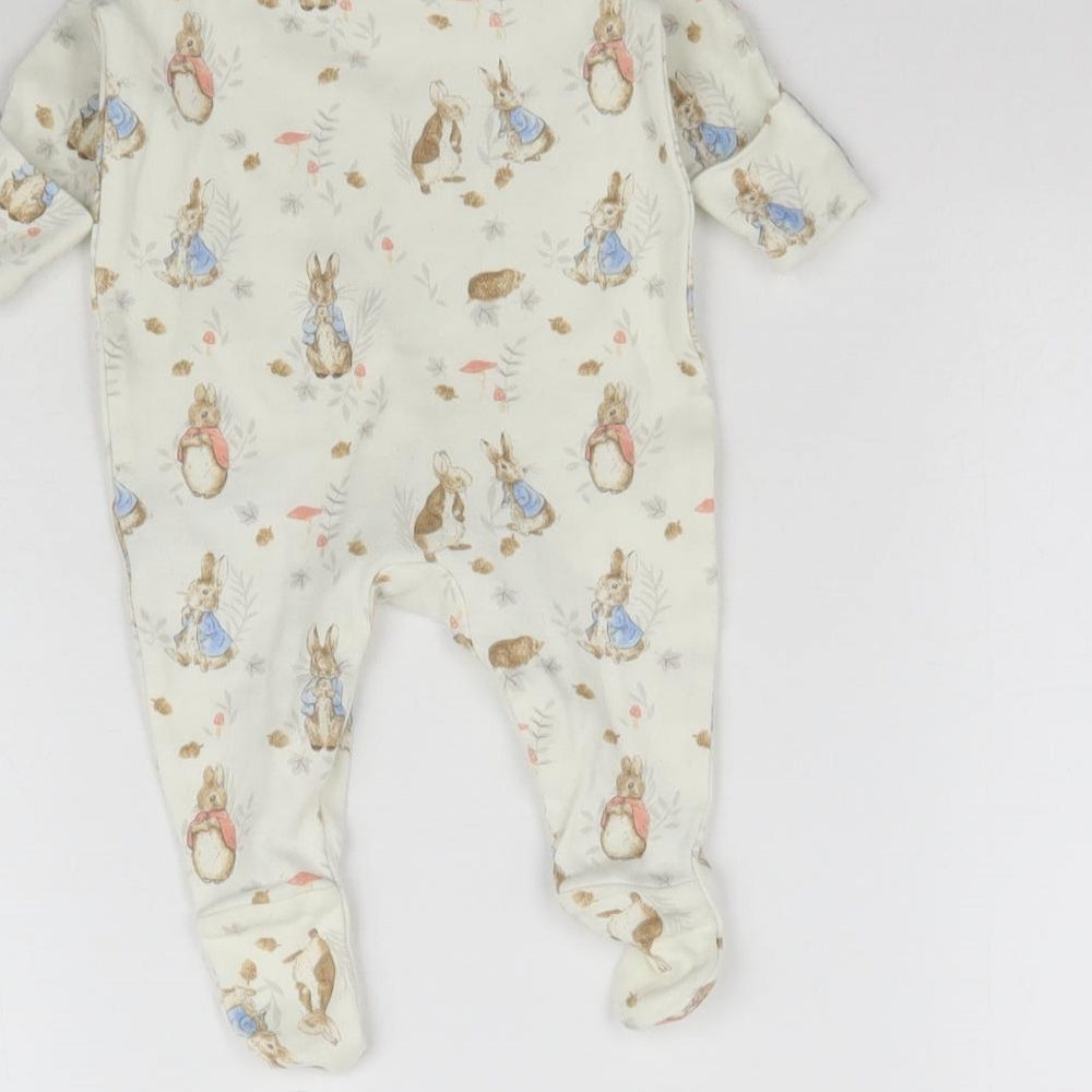 Peter Rabbit Baby Beige   Babygrow One-Piece Size Newborn