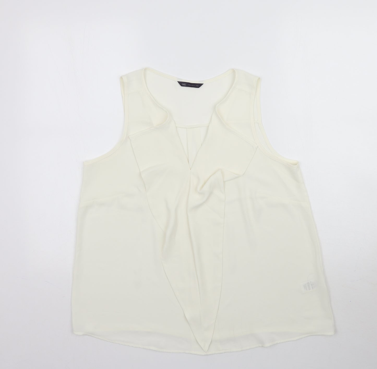 Marks and Spencer Womens Ivory   Basic Blouse Size 12
