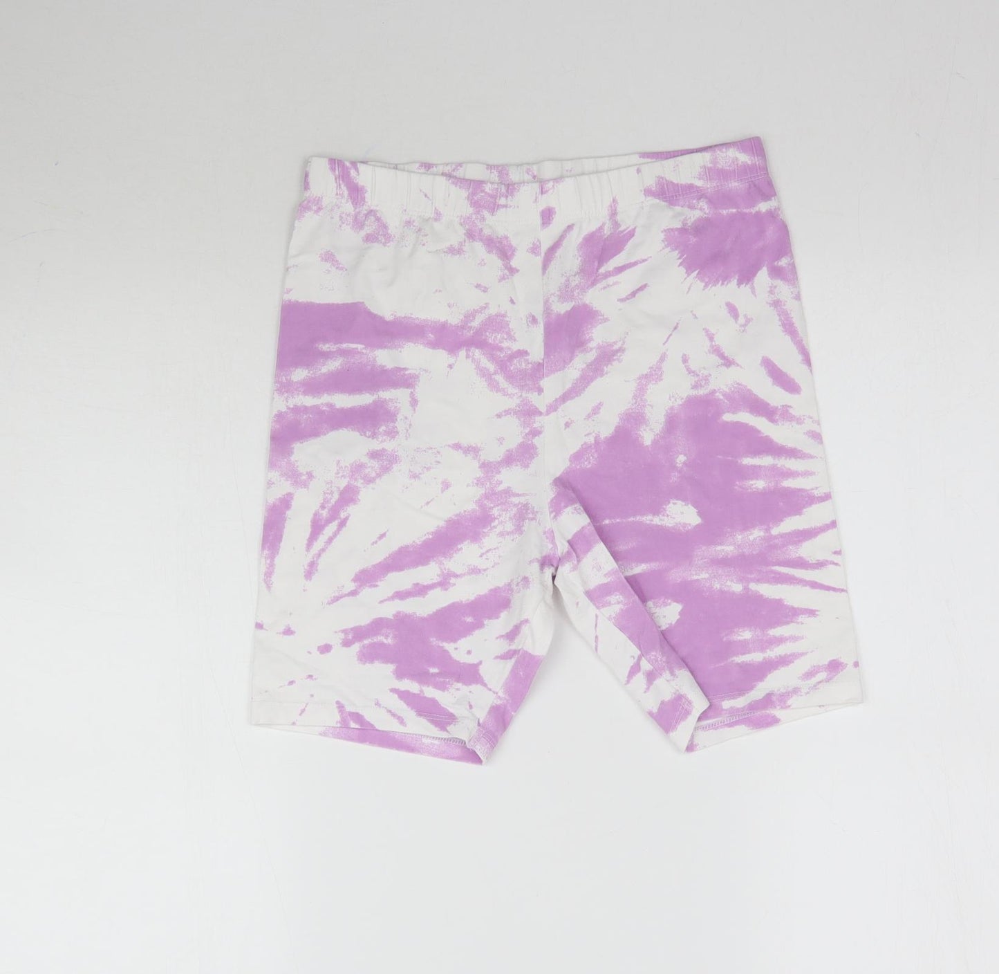 Matalan Girls Purple   Biker Shorts Size 16 Years - Tie Dye