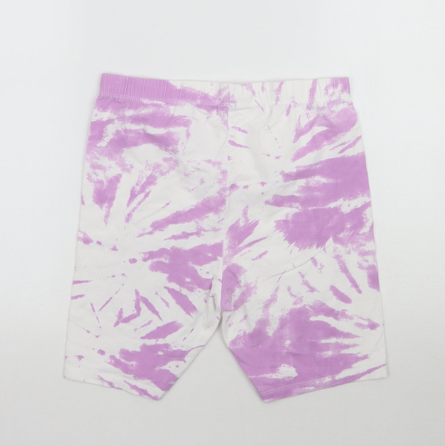 Matalan Girls Purple   Biker Shorts Size 16 Years - Tie Dye