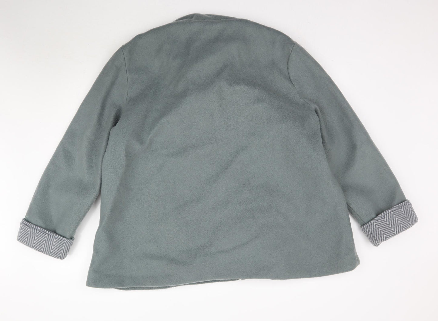 Anne De Lancay Womens Green   Overcoat Coat Size XL