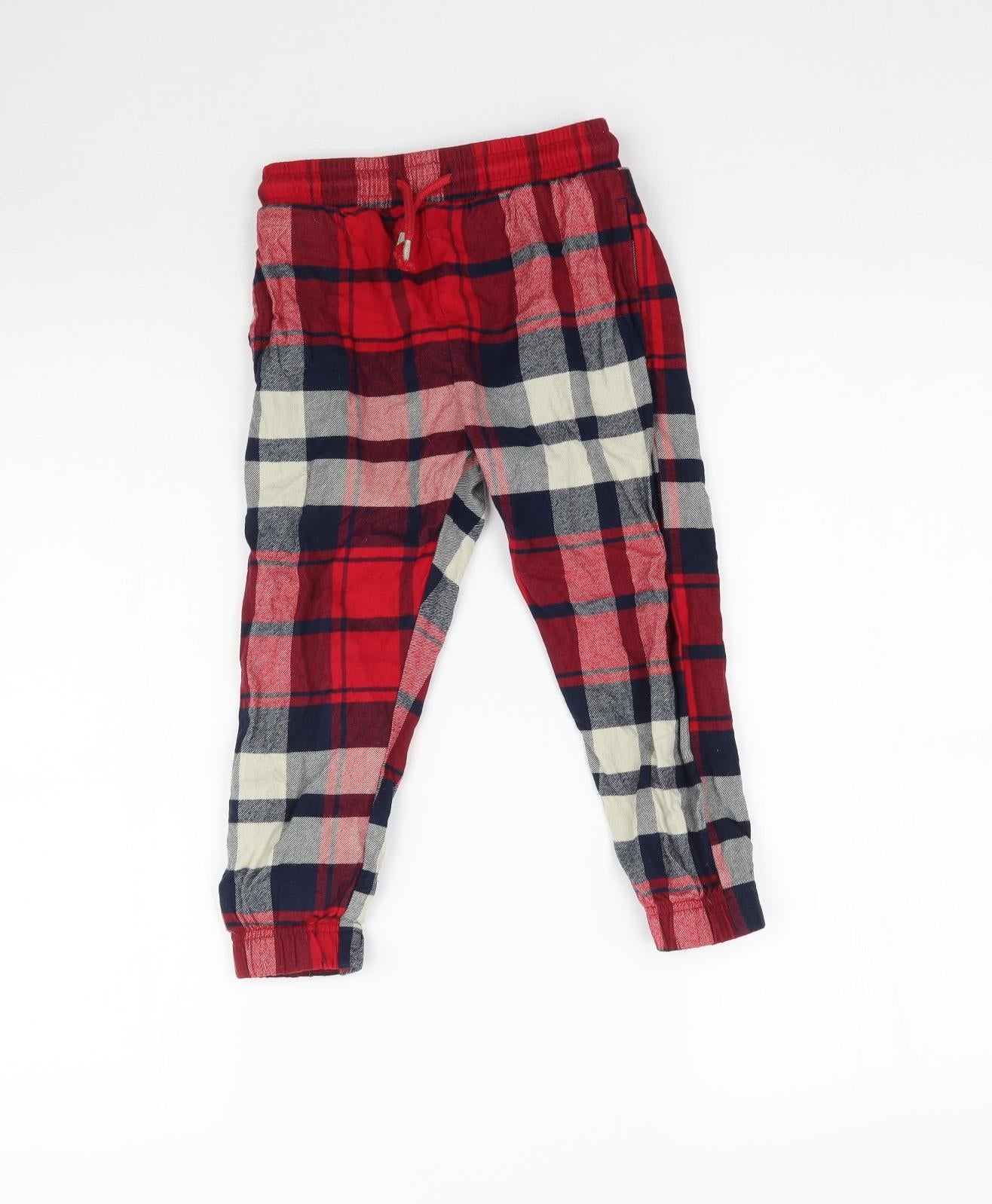 NEXT Boys Multicoloured Plaid   Pyjama Pants Size 4 Years