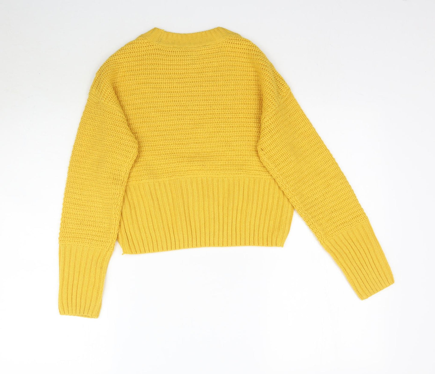 New Look Girls Yellow  Knit Pullover Jumper Size 12-13 Years
