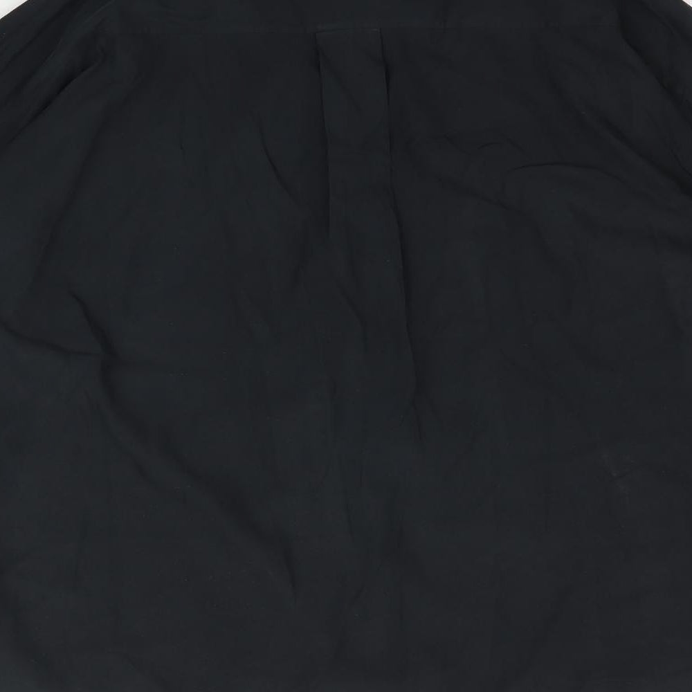 Zara Mens Black    Button-Up Size S