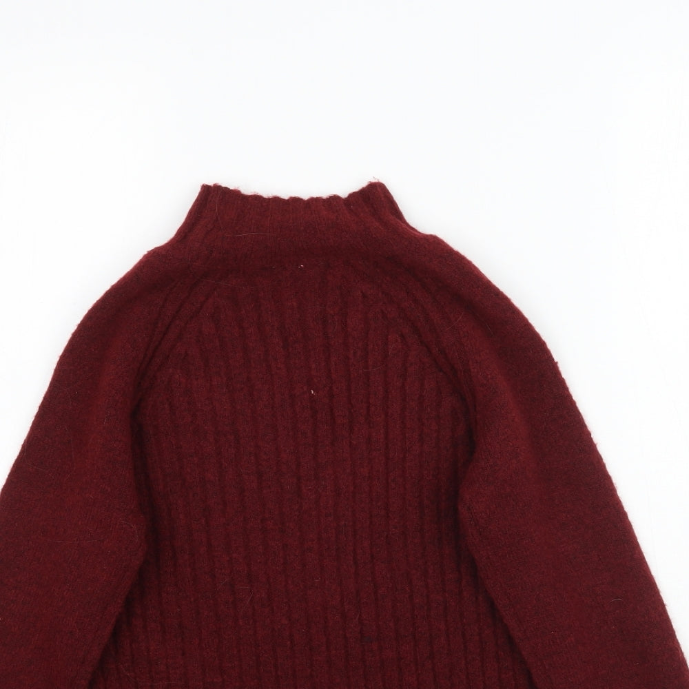Primark Girls Red  Knit Pullover Jumper Size 10-11 Years