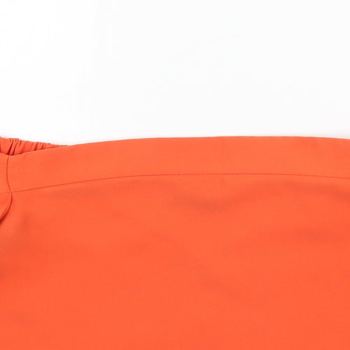 Topshop Womens Orange   Basic Blouse Size 8