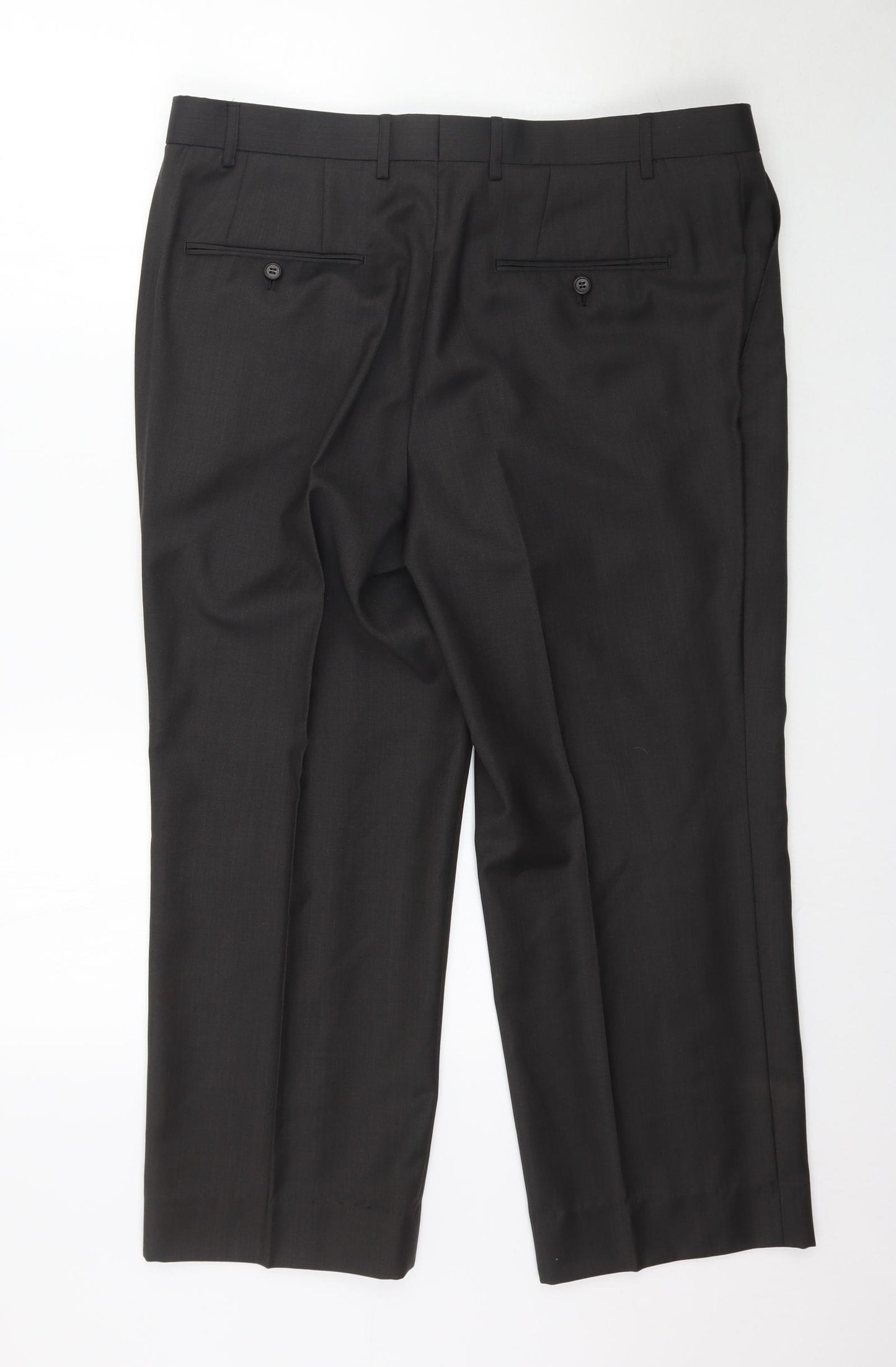 Greenwoods Mens Grey   Trousers  Size S L26 in - Work Office