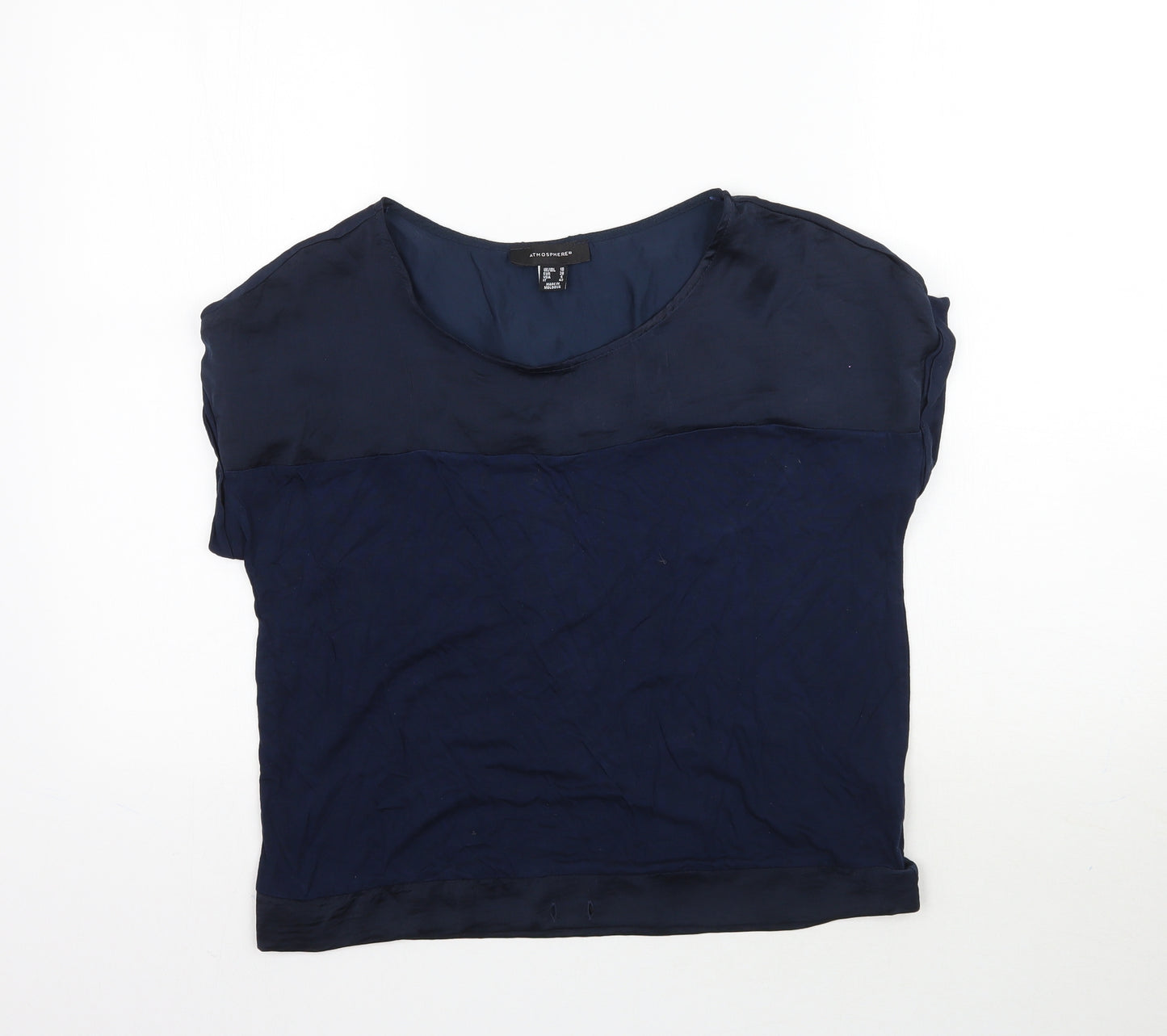 Atmosphere Womens Blue   Basic T-Shirt Size 10