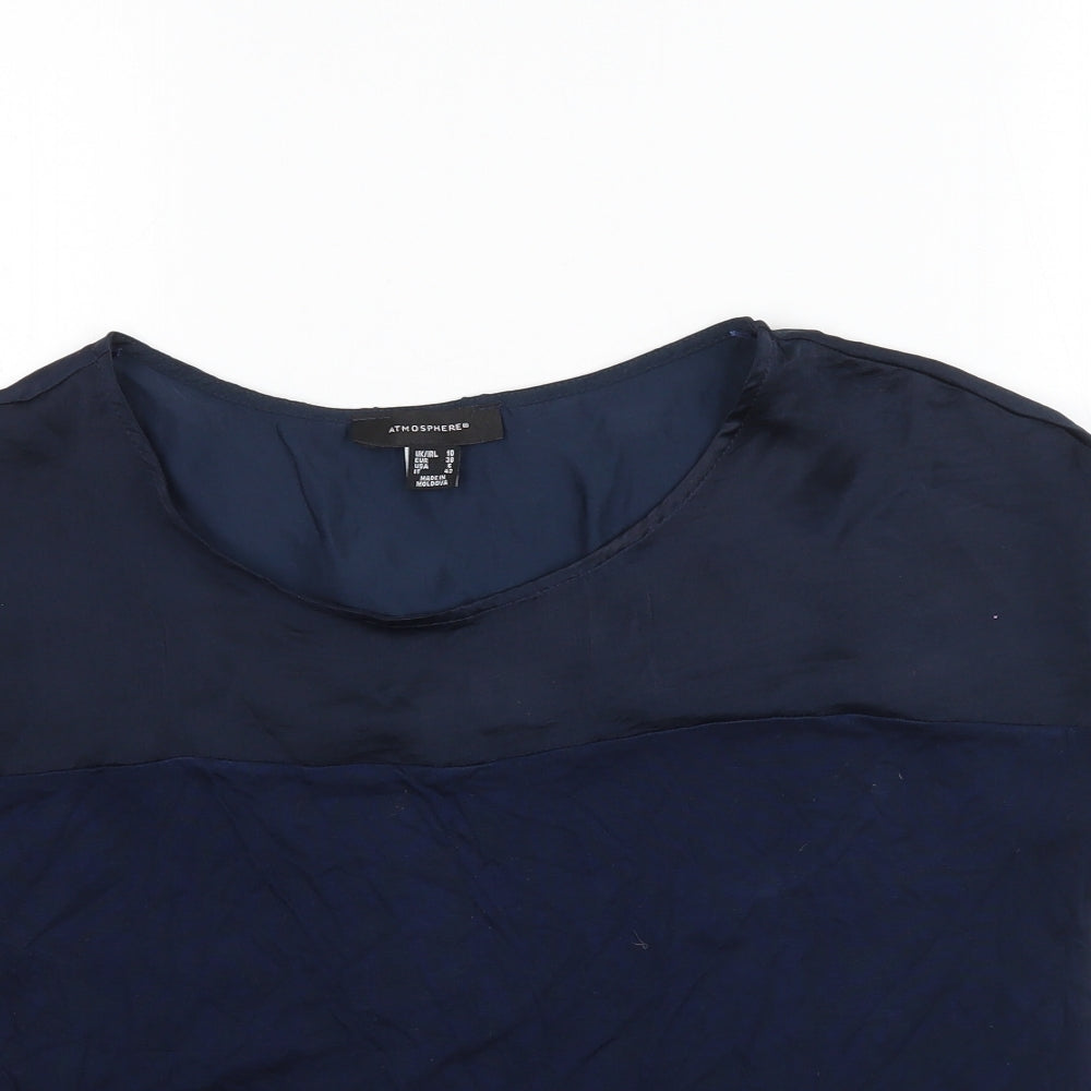 Atmosphere Womens Blue   Basic T-Shirt Size 10