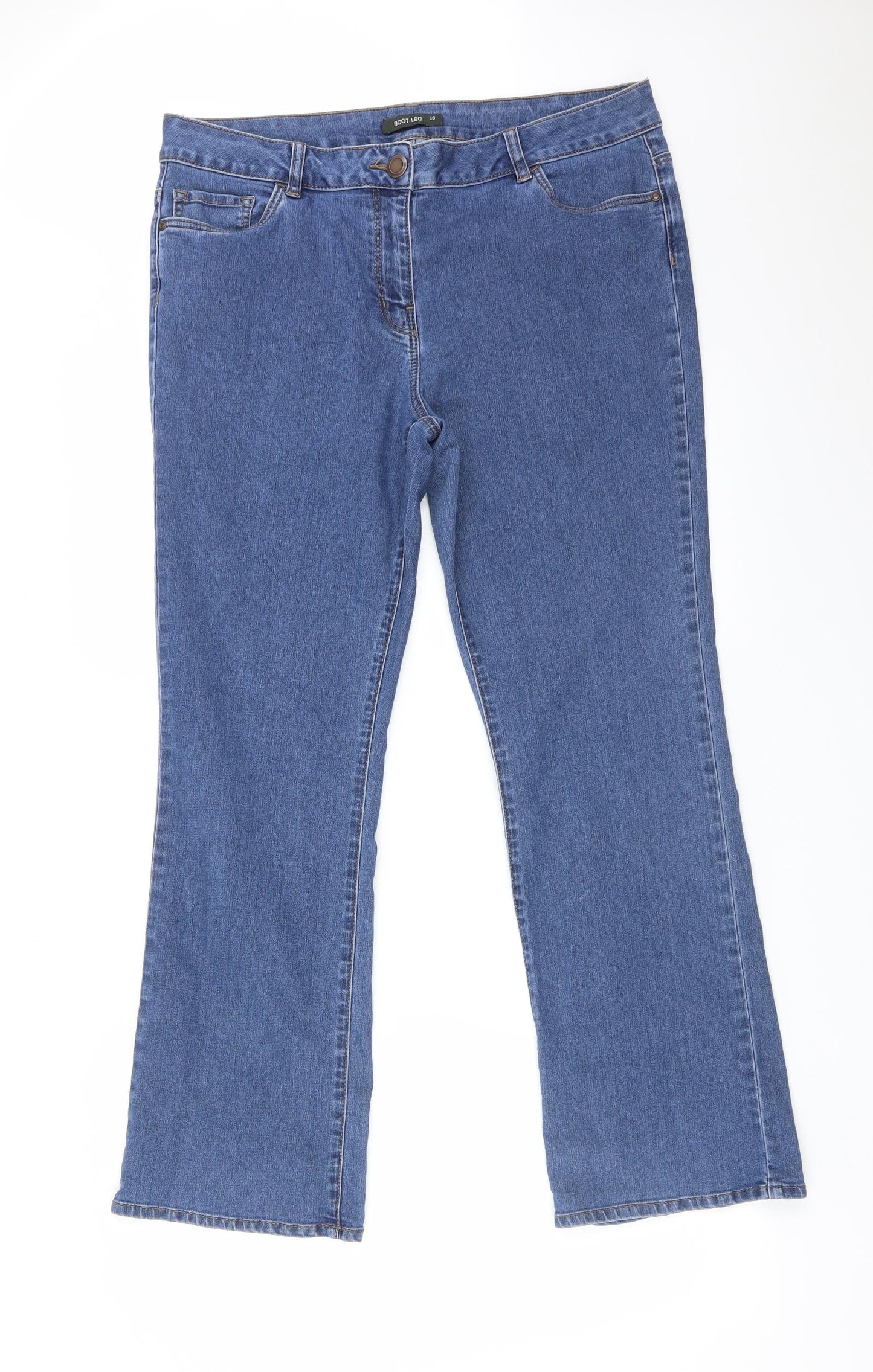 BONMARCHE Womens Blue   Bootcut Jeans Size 16 L28 in
