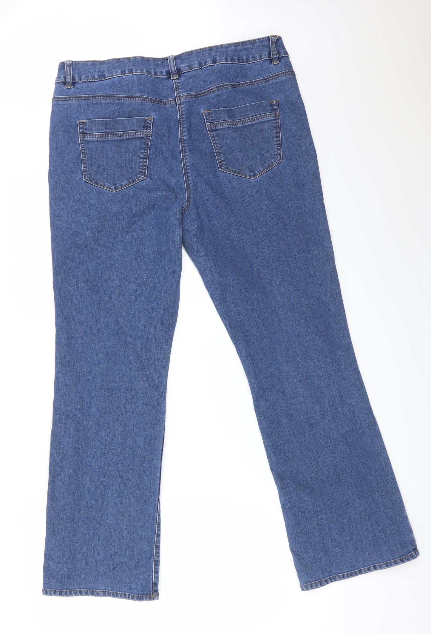 BONMARCHE Womens Blue   Bootcut Jeans Size 16 L28 in