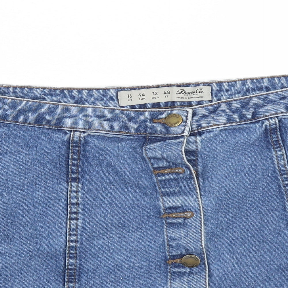 DENIM CO Womens Blue   Straight & Pencil Skirt Size 16