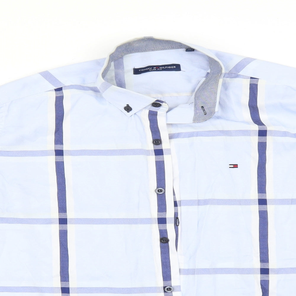 Tommy Hilfiger Mens Multicoloured Check   Button-Up Size M