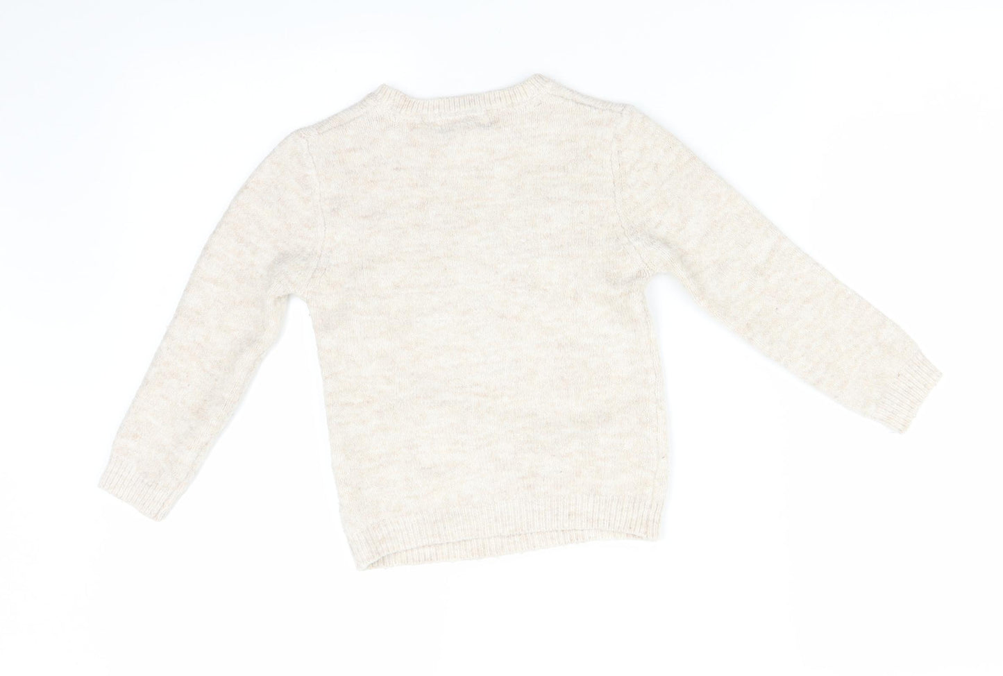 Primark Girls Beige   Pullover Sweatshirt Size 3-4 Years