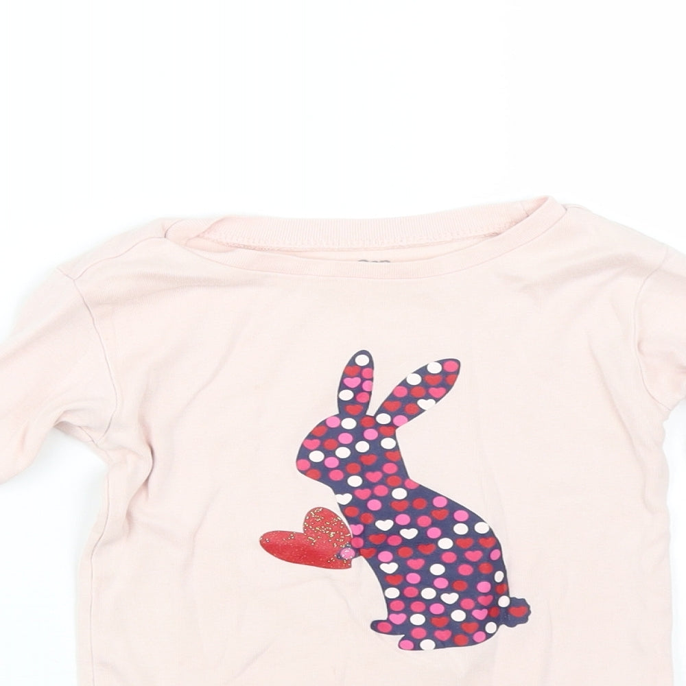 Gap Girls Pink   Basic T-Shirt Size 5 Years