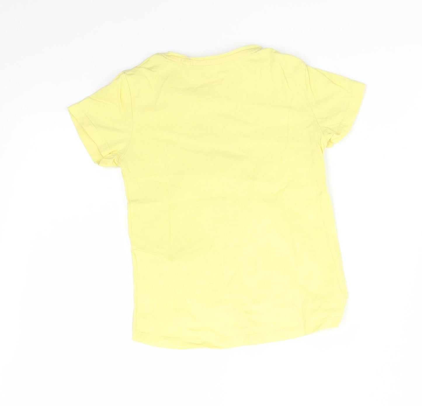 Blue Zoo Girls Yellow   Basic T-Shirt Size 3-4 Years