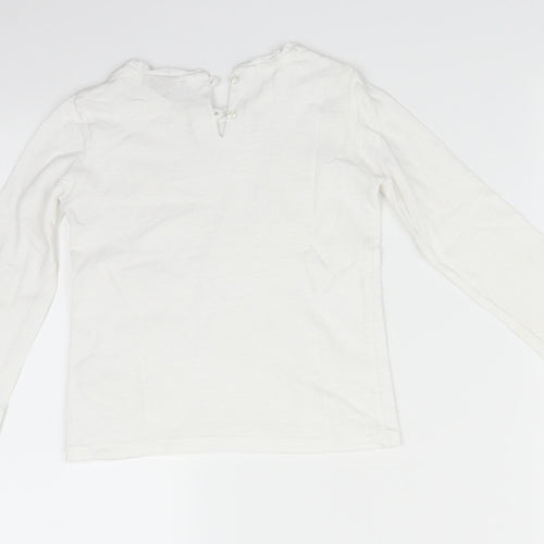 NEXT Girls White   Basic T-Shirt Size 3-4 Years