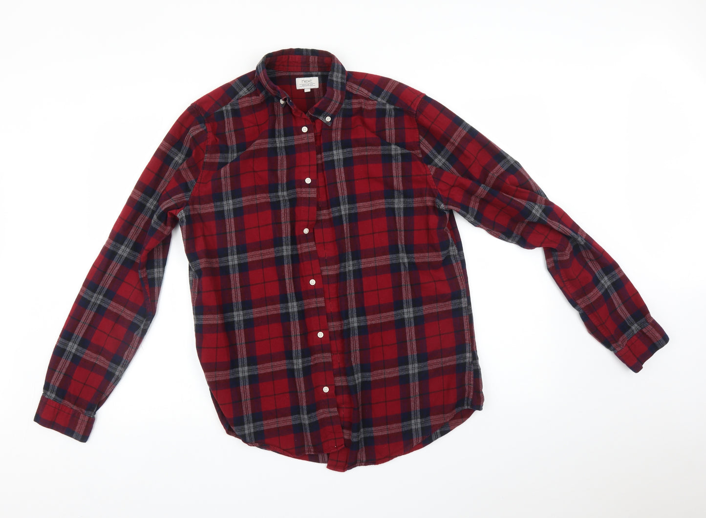 NEXT Mens Multicoloured Check   Button-Up Size M