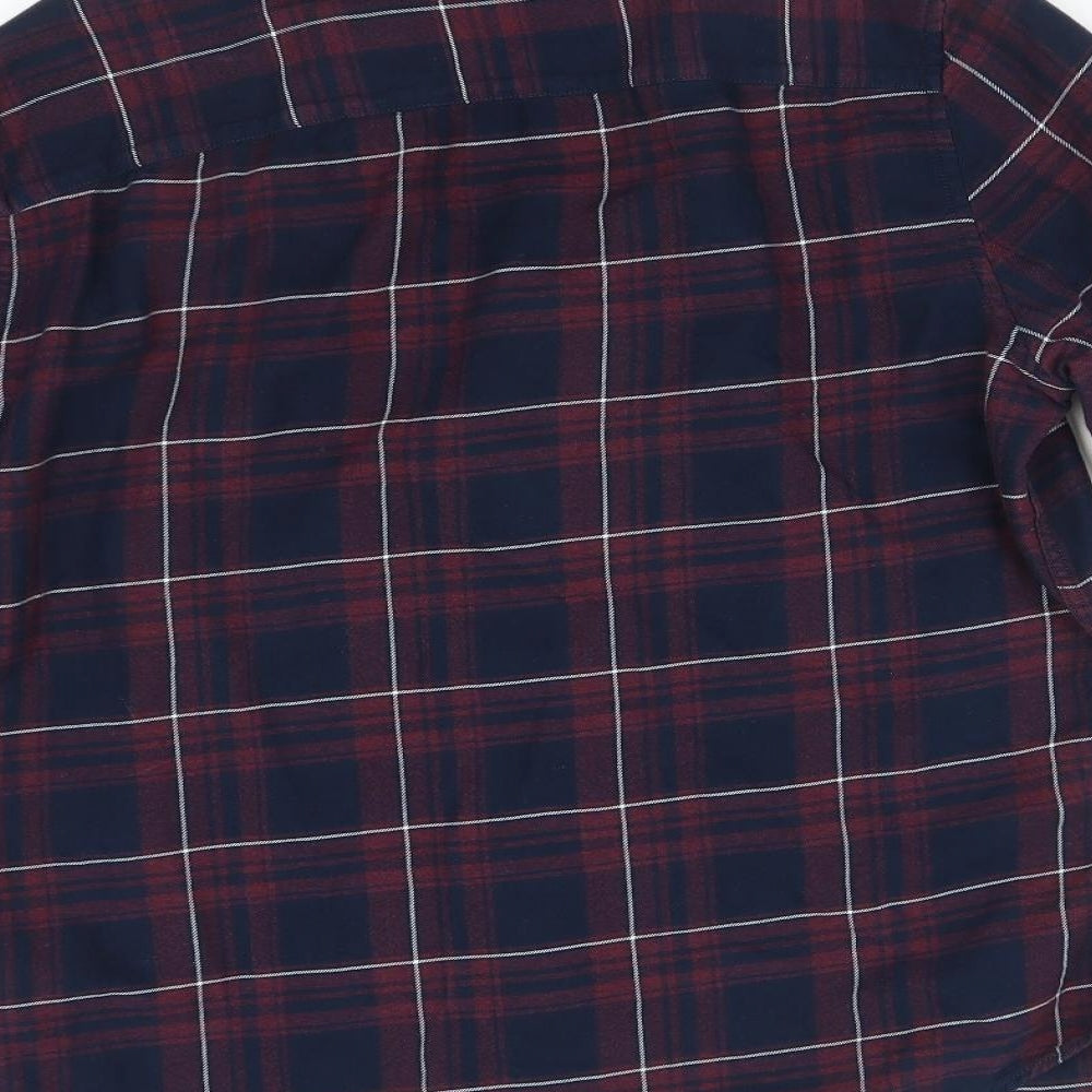NEXT Mens Multicoloured Check   Button-Up Size M