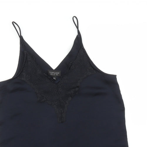 Topshop Womens Blue   Camisole Tank Size 8