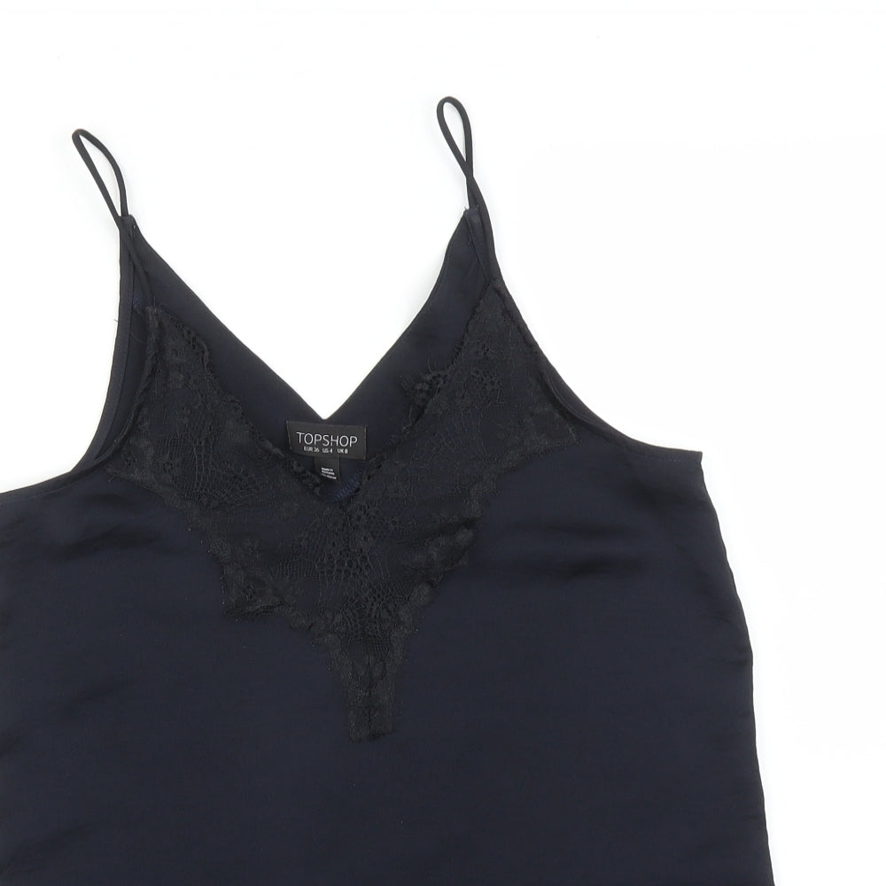 Topshop Womens Blue   Camisole Tank Size 8