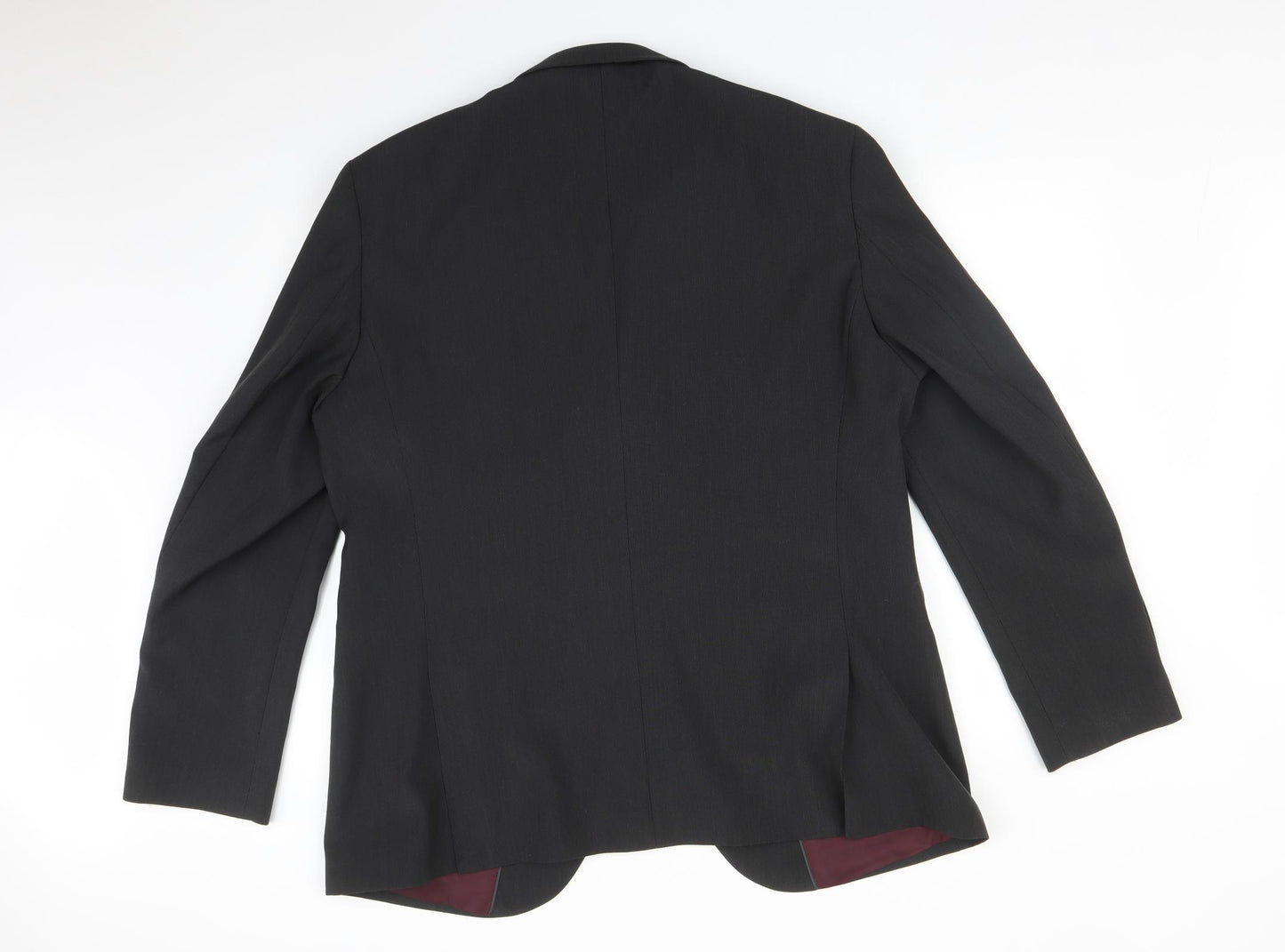 Fellini Traveller Mens Black   Jacket Suit Jacket Size 46